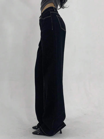 Low Waist Straight Jeans