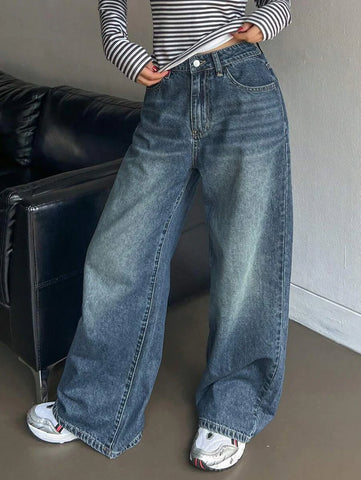 Low Waist Straight Jeans