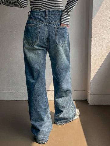Low Waist Straight Jeans