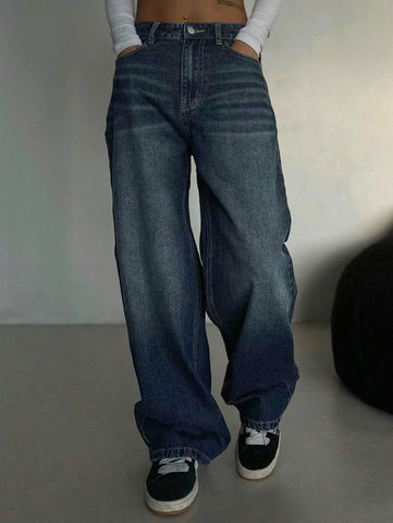 Low Waist Straight Jeans