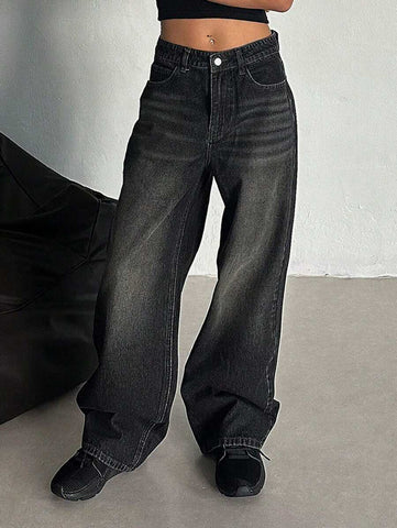 Low Waist Straight Jeans