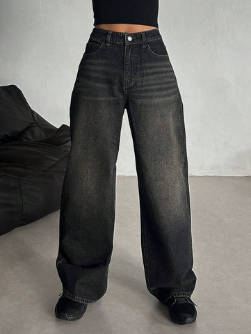 Low Waist Straight Jeans