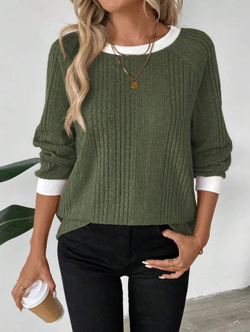 Colorblock Raglan Sweatshirt