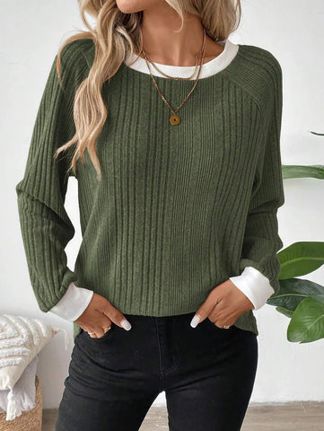 Colorblock Raglan Sweatshirt