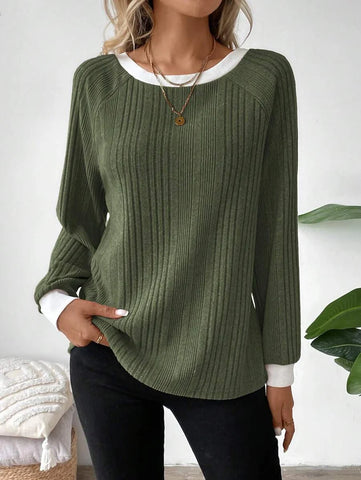 Colorblock Raglan Sweatshirt