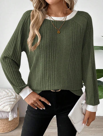 Colorblock Raglan Sweatshirt