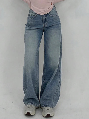 Low Waist Straight Jeans