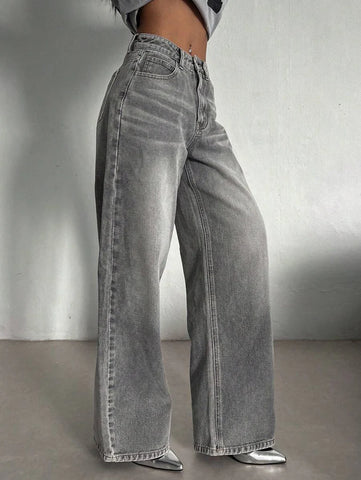 Low Waist Straight Jeans
