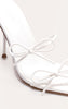 Multi Bow Point Toe High Stiletto Heeled Mules