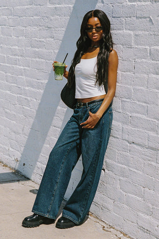 Rogue Distressed Low-Rise Jeans