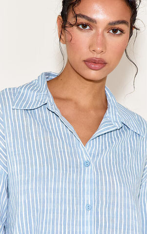 Coastal Stripe Linen Shirt