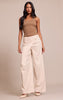Tall Stone Woven Wrap Front Trousers