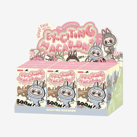 Pop Mart Labubu Tasty Macarons Monsters – Sealed Vinyl Blind Box Case x 1