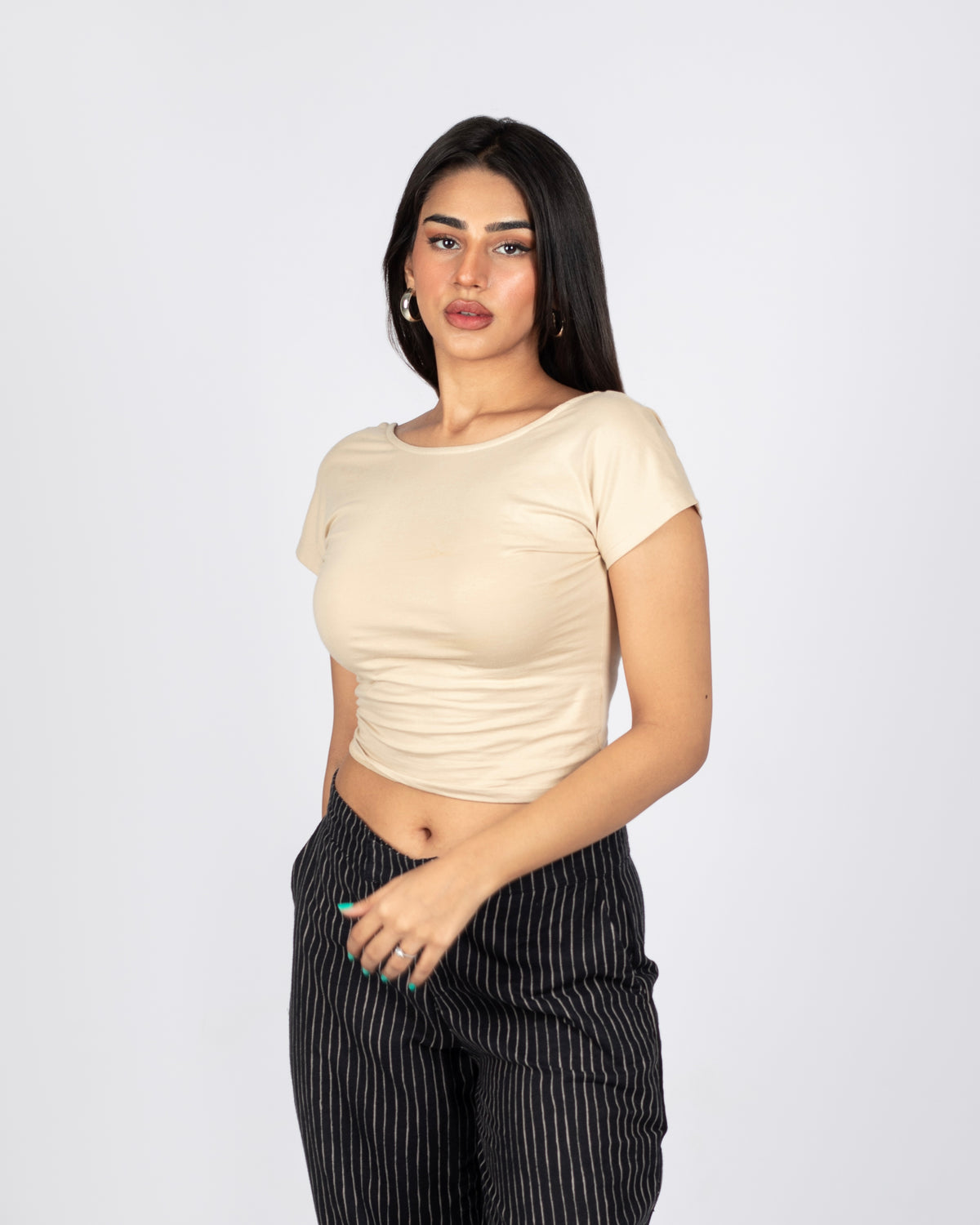 Crop Top with Knitted Overlay – The Bae Club