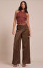 Tall Stone Woven Wrap Front Trousers