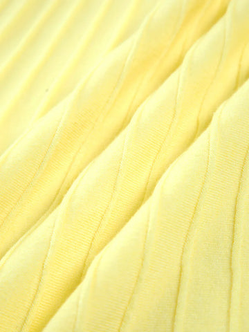 Tube-top High Waist Sling Pleated Dress