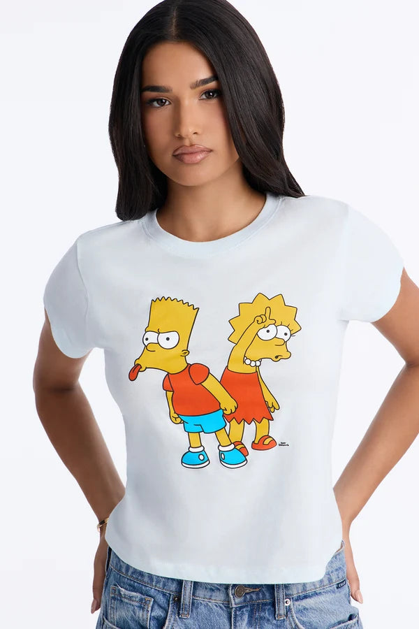 The SImpsons Duo Boxy Baby Tee
