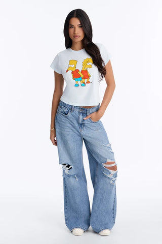 The SImpsons Duo Boxy Baby Tee