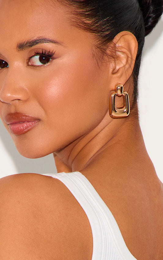 Chunky Chic Cut-Outs Earrings
