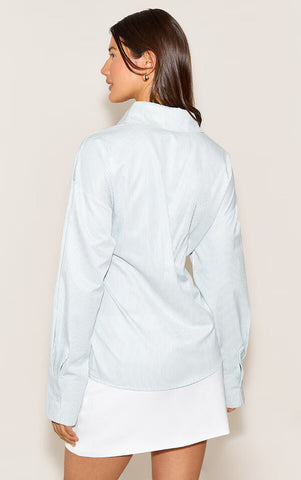Blush Flow Drape Shirt