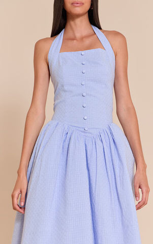 Sweet Stitch Halterneck Midaxi