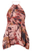 Multi Chiffon Printed Halterneck Top
