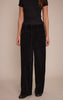Faux Suede Straight Leg Trousers