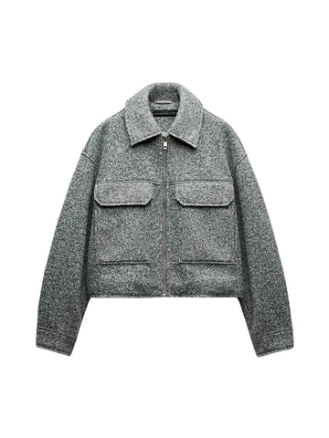 Bouclé Grey Jacket