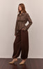 Pleated Cinched Waist Shirt