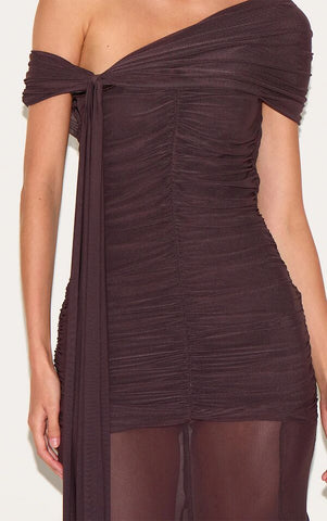 Mocha Mirage Bardot Maxi