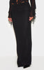 Ruched Chiffon Maxi Skirt