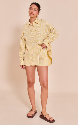 Coastal Stripe Linen Shirt