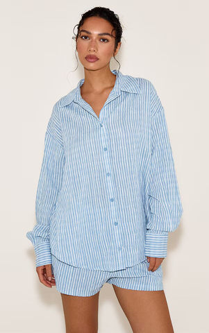 Coastal Stripe Linen Shirt