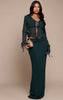 Chiffon Ruffle Tie Front Blouse