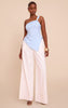 Asymmetric One Shoulder Trim Detail Long Top