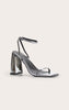 Square Toe High Block Heeled Sandals