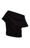 Heavy Brushed Rib One Shoulder Slouchy Top