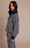 Petite Striped Collar Knitted Jumper