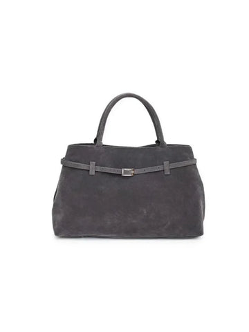 Vintage Buckle-Design Top-Handle Bag