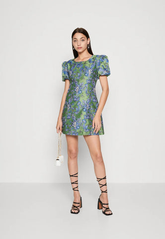 Virdiflora Jacquard Dress