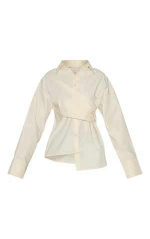 Blush Flow Drape Shirt
