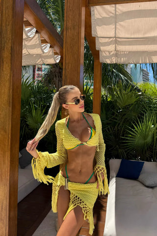 Don't Be Jealous Crochet Skirt Set
