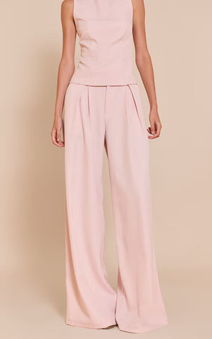 Ivory Structure Wide-Leg Pants