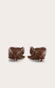 Toffee Touch Square Mules