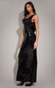 Wine Sequin Cowl Maxi Dress