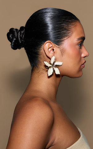Floral Pearl Bloom Earrings
