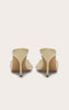 Twist Strap High Heeled Mules