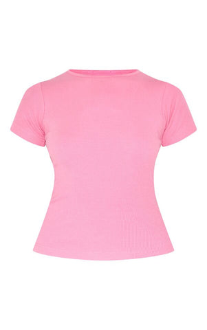 Rosy Core Rib Tee