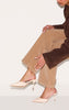 Point Toe Bow Mid Stiletto Court Mules