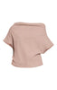 Heavy Brushed Rib One Shoulder Slouchy Top
